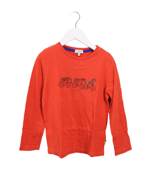 A Red Long Sleeve Tops from Paul Smith in size 6T for boy. (Front View)