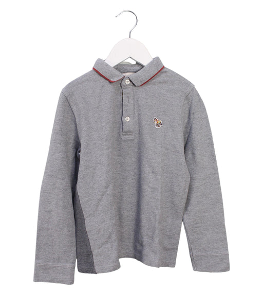 A Grey Long Sleeve Polos from Paul Smith in size 8Y for boy. (Front View)