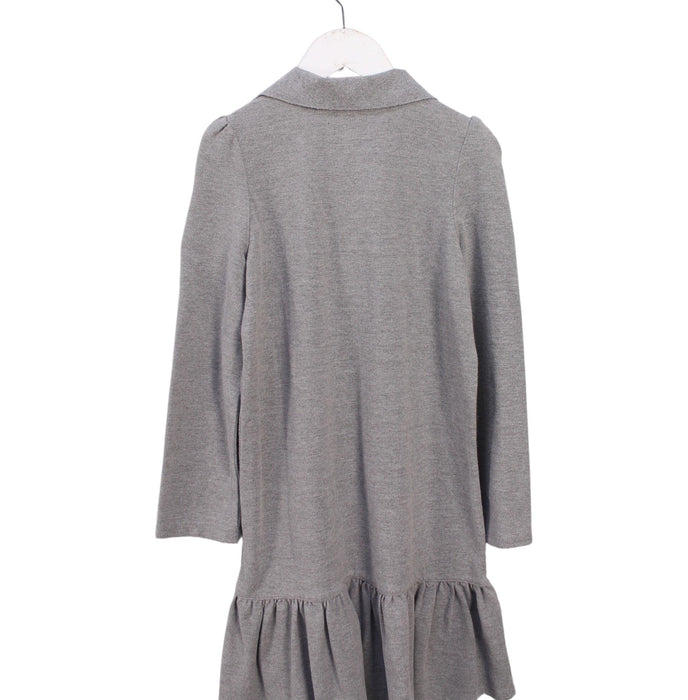 A Grey Long Sleeve Dresses from Polo Ralph Lauren in size 8Y for girl. (Back View)