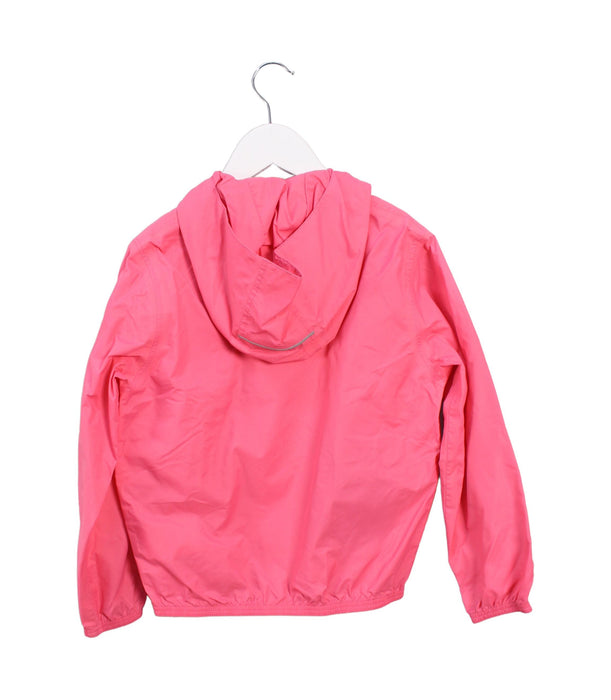 A Pink Lightweight Jackets from Aigle in size 6T for girl. (Back View)