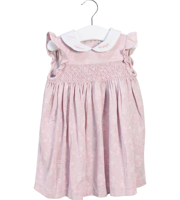 A Pink Short Sleeve Dresses from Ralph Lauren in size 12-18M for girl. (Front View)