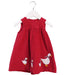 A Red Sleeveless Dresses from Confiture in size 12-18M for girl. (Front View)