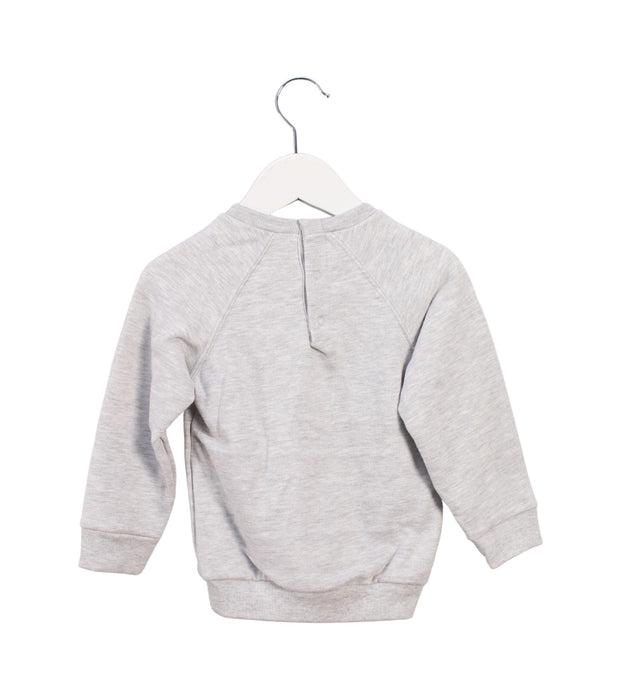 A Grey Crewneck Sweatshirts from Petit Bateau in size 2T for boy. (Back View)