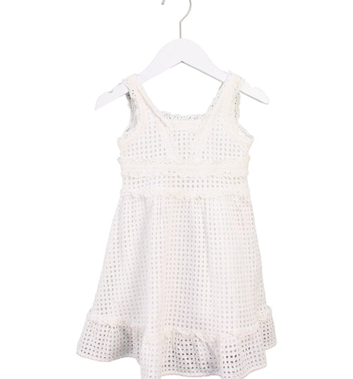 A White Sleeveless Dresses from Nicholas & Bears in size 12-18M for girl. (Front View)