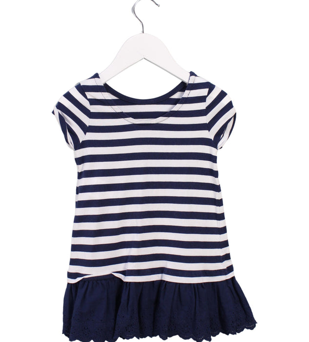 A Navy Short Sleeve Dresses from Polo Ralph Lauren in size 2T for girl. (Back View)