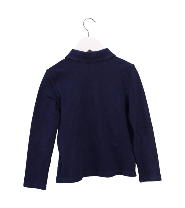 A Black Long Sleeve Polos from Polo Ralph Lauren in size 6T for girl. (Back View)