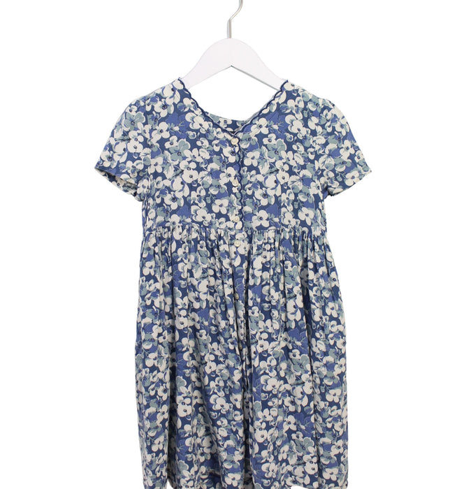 A Blue Short Sleeve Dresses from Polo Ralph Lauren in size 6T for girl. (Front View)