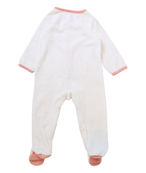 A White Onesies from Absorba in size 6-12M for girl. (Back View)