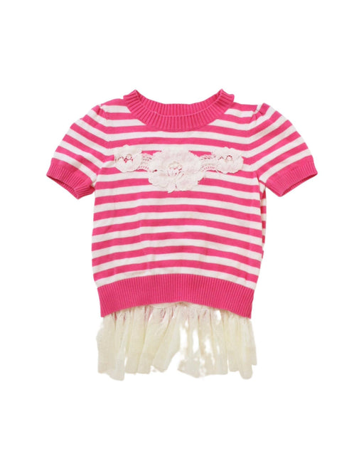 A Pink Short Sleeve Tops from Nicholas & Bears in size 3T for girl. (Front View)