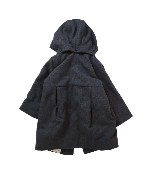 A Grey Coats from Jacadi in size 18-24M for girl. (Back View)