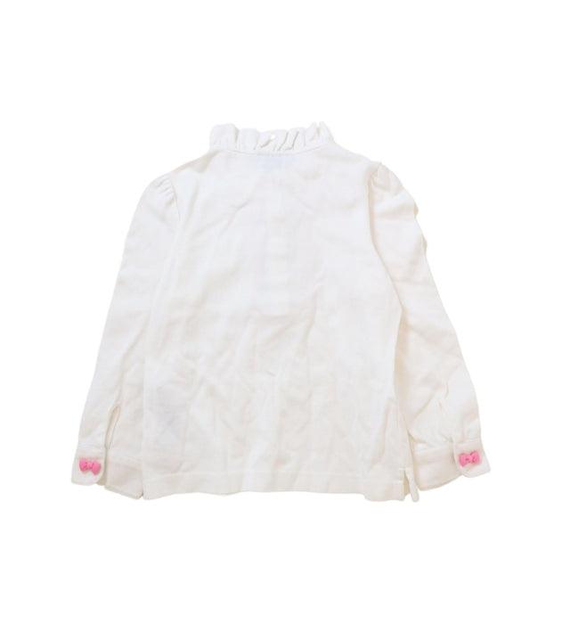 A White Long Sleeve Polos from Nicholas & Bears in size 3T for girl. (Back View)