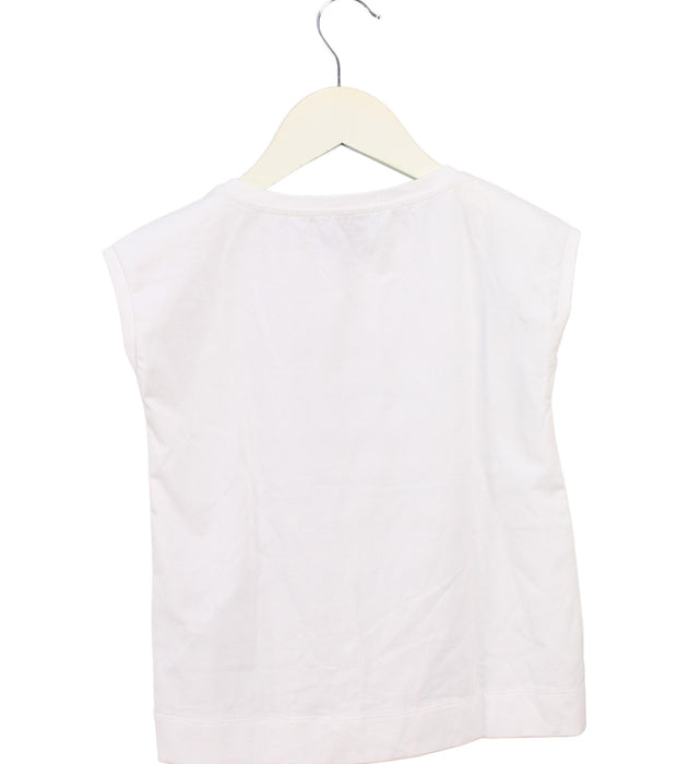 A White Sleeveless Tops from Armani in size 4T for boy. (Back View)