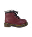 A Red Casual Boots from Dr. Martens in size 12-18M for boy. (Back View)