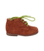 A Brown Casual Boots from Pom d’Api in size 12-18M for boy. (Back View)