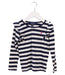 A Navy Long Sleeve Tops from Polo Ralph Lauren in size 4T for girl. (Front View)
