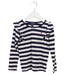 A Navy Long Sleeve Tops from Polo Ralph Lauren in size 4T for girl. (Front View)