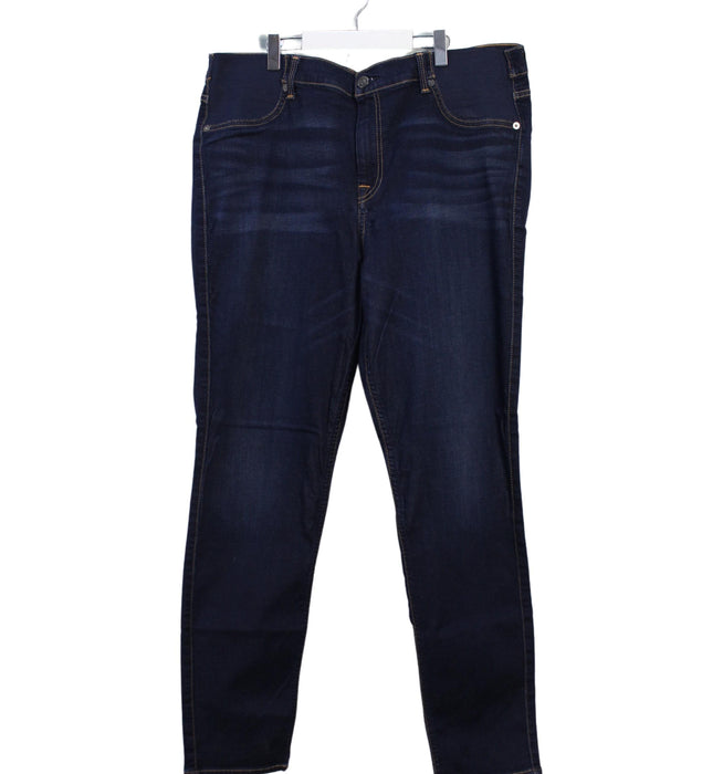 A Blue Jeans from 7 For All Mankind in size L for maternity. (Front View)