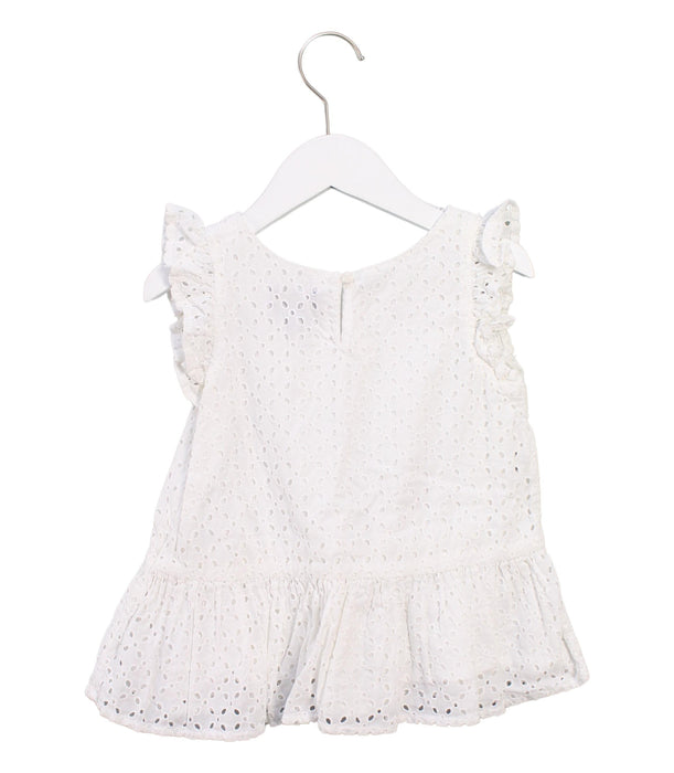 A White Sleeveless Tops from Polo Ralph Lauren in size 5T for girl. (Back View)