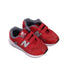 A Red Sneakers from New Balance in size 6T for boy. (Front View)