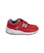 A Red Sneakers from New Balance in size 6T for boy. (Back View)