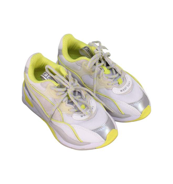A Yellow Sneakers from Puma in size 6T for neutral. (Front View)