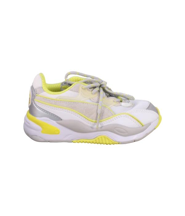 A Yellow Sneakers from Puma in size 6T for neutral. (Back View)