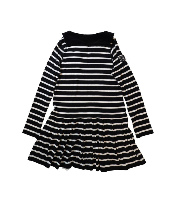 A Black Long Sleeve Dresses from Rykiel Enfant in size 10Y for girl. (Back View)