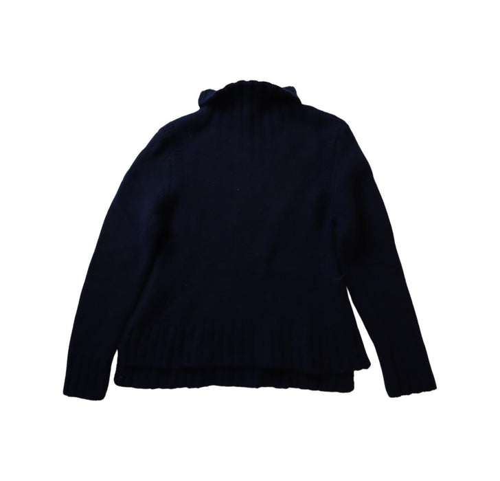 A Navy Knit Sweaters from Bonpoint in size 10Y for boy. (Front View)