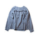 A Blue Long Sleeve Tops from Velveteen in size 12Y for girl. (Front View)