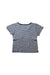 A Navy Short Sleeve T Shirts from Petit Bateau in size 4T for girl. (Back View)