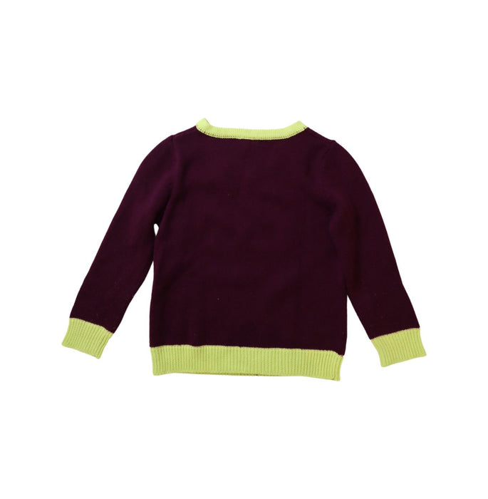 A Burgundy Knit Sweaters from Velveteen in size 4T for boy. (Back View)