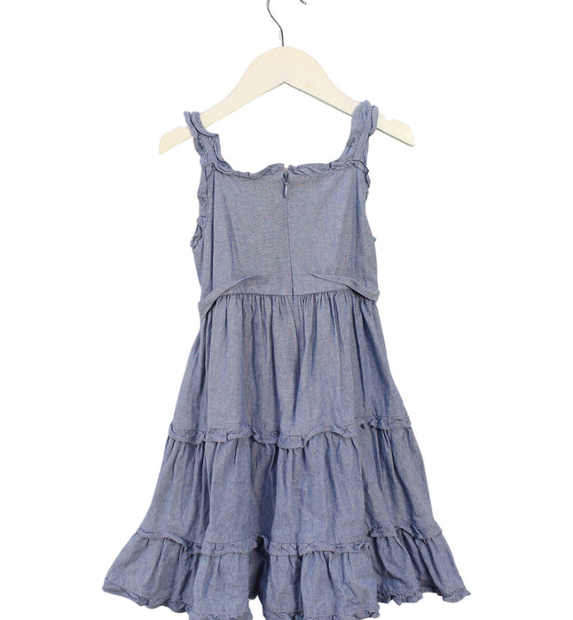 A Blue Sleeveless Dresses from Nicholas & Bears in size 3T for girl. (Back View)