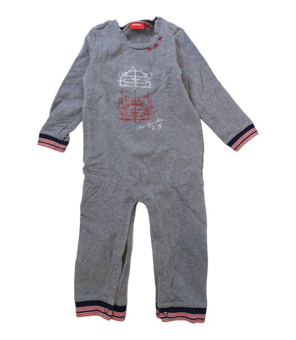 A Grey Long Sleeve Jumpsuits from Ferrari in size 12-18M for boy. (Front View)