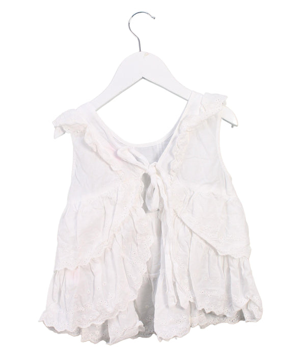 A White Sleeveless Tops from Nicholas & Bears in size 4T for girl. (Back View)