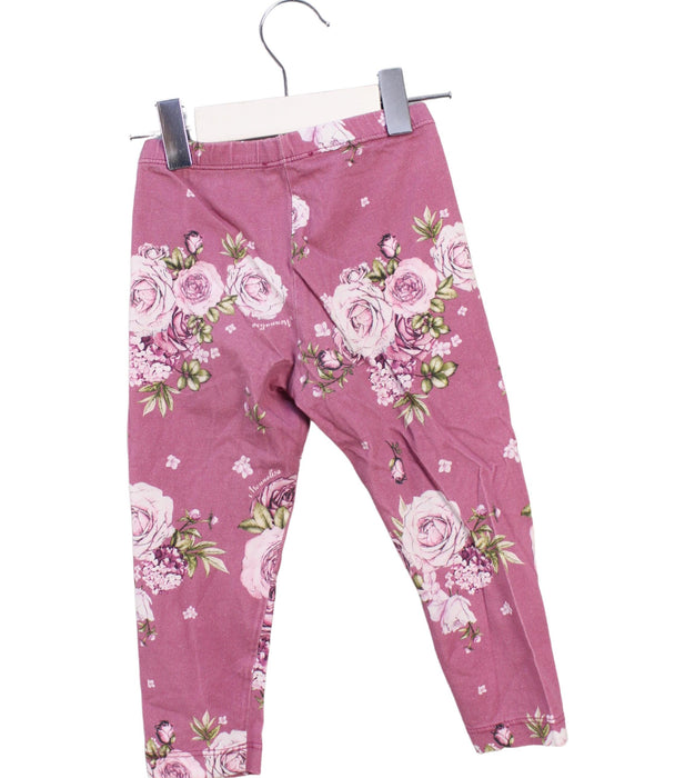 A Pink Leggings from Monnalisa in size 3T for girl. (Back View)