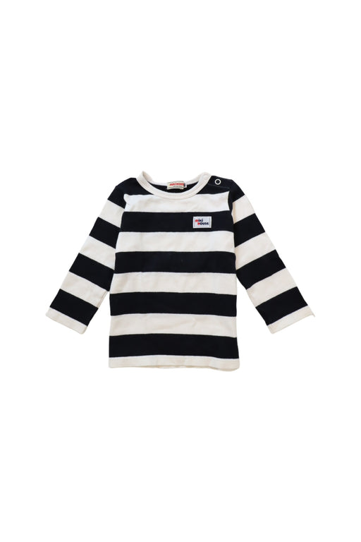 A Black Long Sleeve Tops from Miki House in size 12-18M for boy. (Front View)