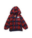 A Red Lightweight Jackets from Miki House in size 18-24M for boy. (Front View)