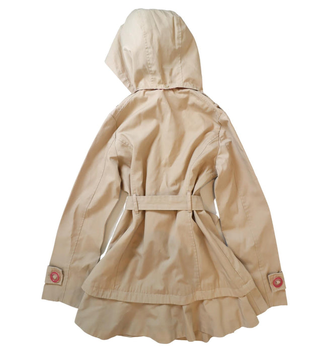 A Beige Coats from Michael Kors in size 7Y for girl. (Back View)