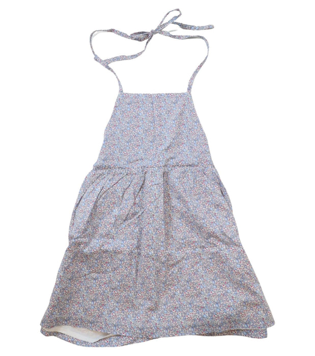 A Blue Sleeveless Dresses from Olivier London in size 5T for girl. (Front View)