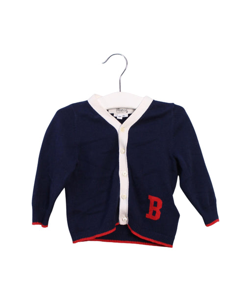 A Blue Cardigans from Bonpoint in size 6-12M for boy. (Front View)