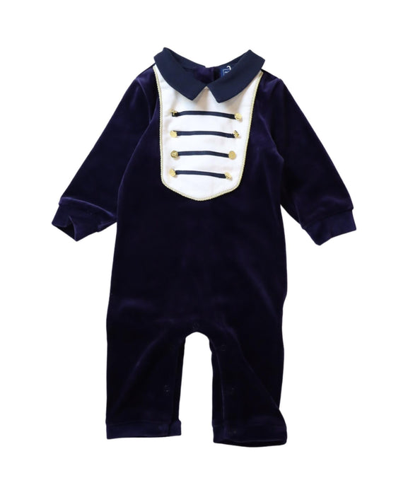 A Navy Long Sleeve Jumpsuits from Nicholas & Bears in size 6-12M for boy. (Front View)