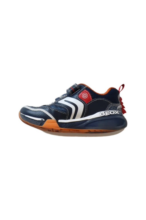 A Navy Sneakers from Geox in size 5T for boy. (Front View)