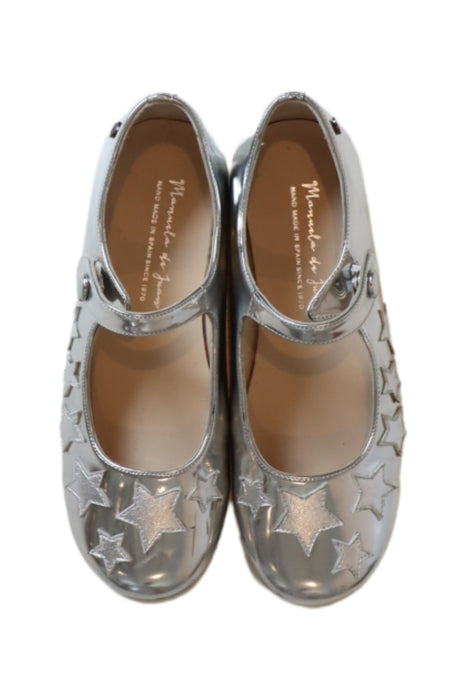 A Silver Flats from Manuela de Juan in size 7Y for girl. (Back View)