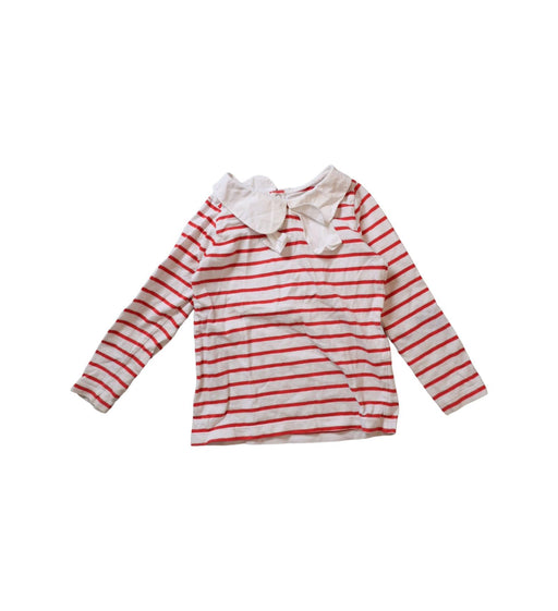 A Red Long Sleeve Tops from Jacadi in size 4T for girl. (Front View)