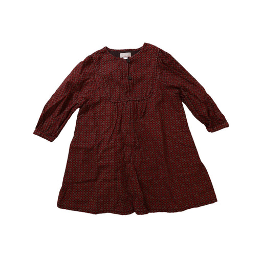 A Red Long Sleeve Dresses from Mila Blue in size 3T for girl. (Front View)