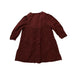 A Red Long Sleeve Dresses from Mila Blue in size 3T for girl. (Back View)