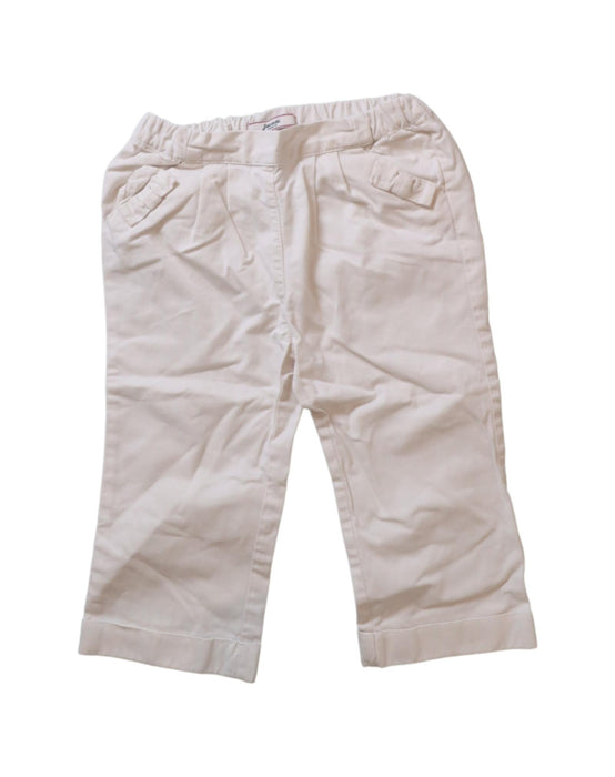 A White Casual Pants from Jacadi in size 12-18M for boy. (Front View)