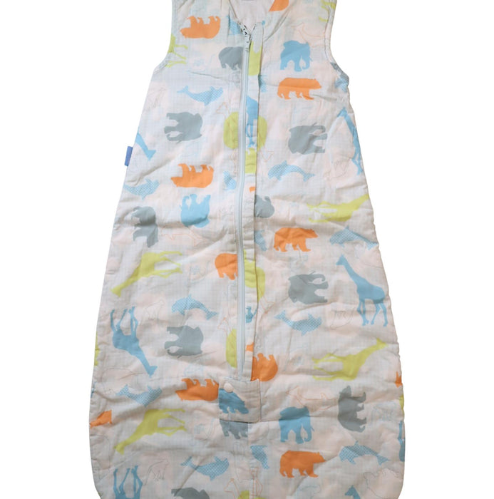 A Blue Sleepsacs from The Gro Company in size 6-12M for neutral. (Front View)