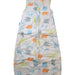 A Blue Sleepsacs from The Gro Company in size 6-12M for neutral. (Front View)