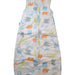 A Blue Sleepsacs from The Gro Company in size 6-12M for neutral. (Front View)